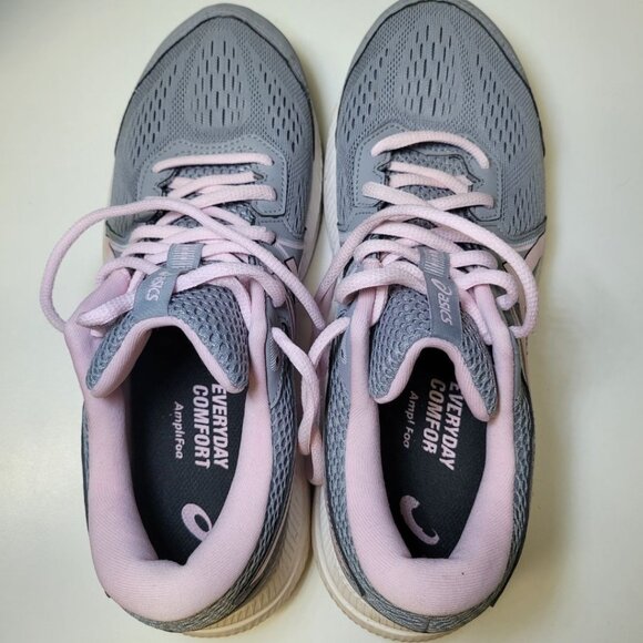 Asics Shoes Every Day Comfort Pink Gray AmpliFoam Gel-Contend 7 Womens US Size 9 - Picture 2 of 10